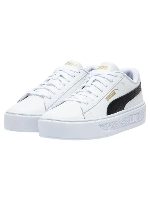 Кроссовки smash platform v3 'white' Puma — изображение 3 из 4, белый/черный