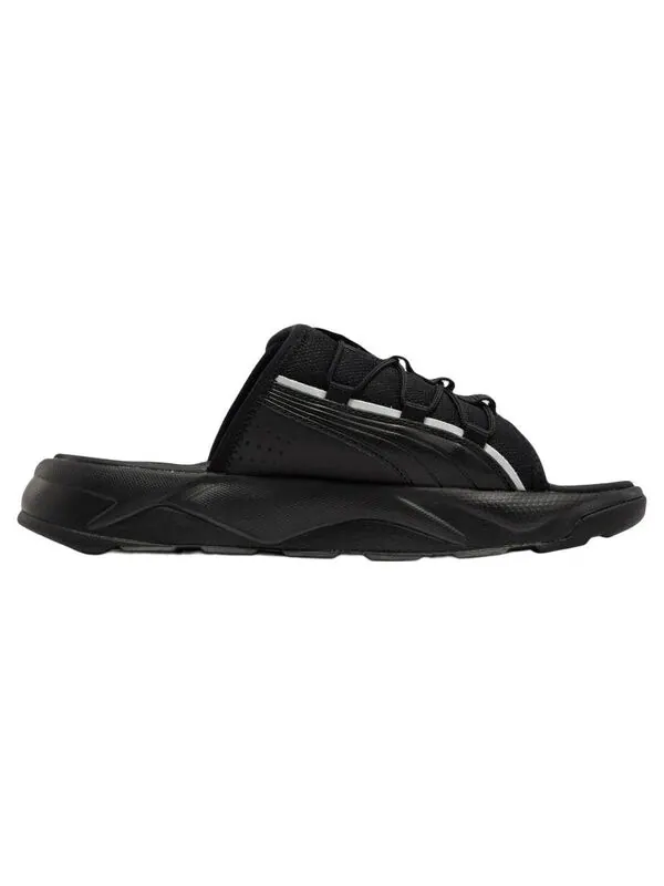 Тапочки rs slides 2 'black silver' Puma — изображение 2 из 4, черный/серебристый