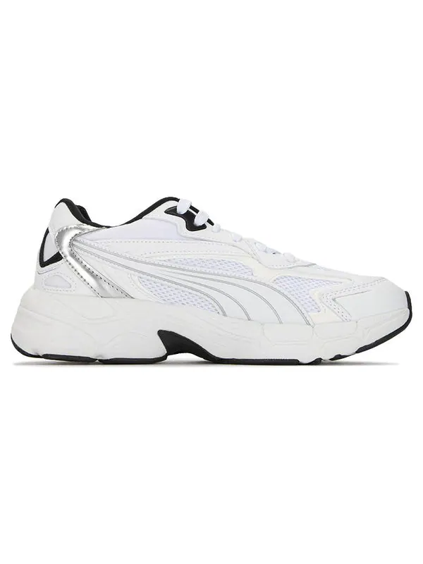 Кроссовки teveris nitro 'metallic - white black' Puma — изображение 2 из 4, белый/серебристый