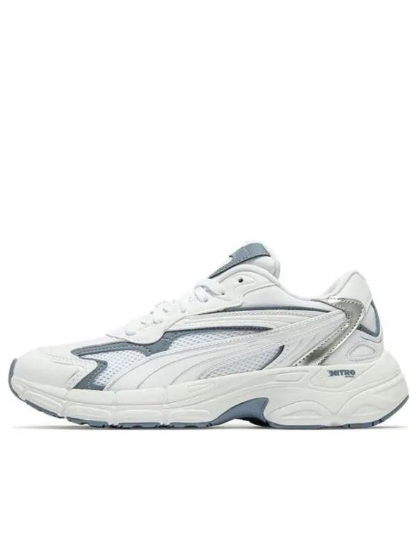 Кроссовки teveris nitro metallic 'white blue' Puma — изображение 1 из 4, белый/синий