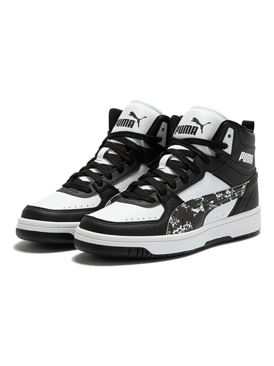 Кеды PUMA REBOUND Joy Camo 'Black White' — изображение 3 из 6, черный / белый