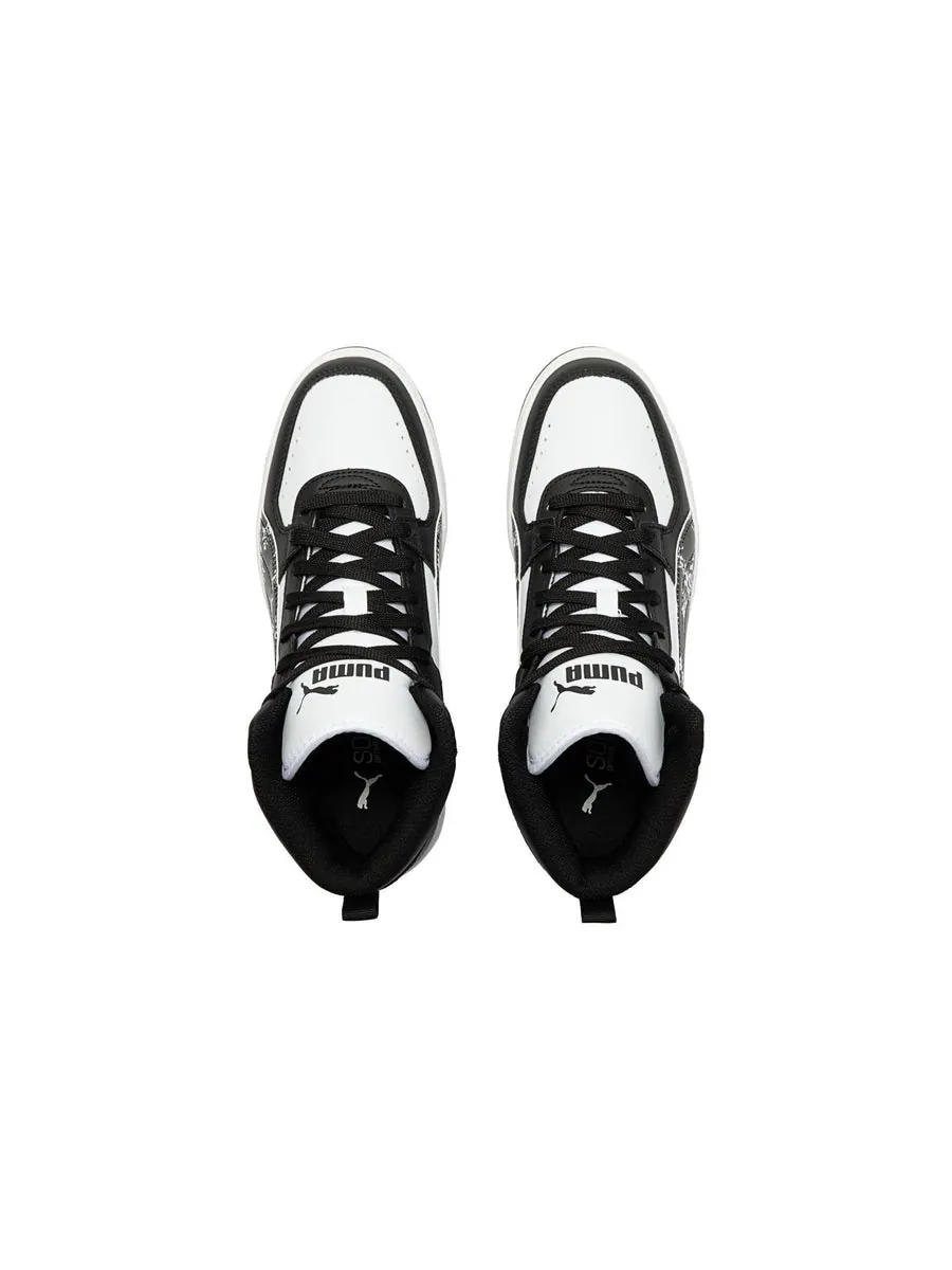 Кеды PUMA REBOUND Joy Camo 'Black White' — изображение 4 из 6, черный / белый