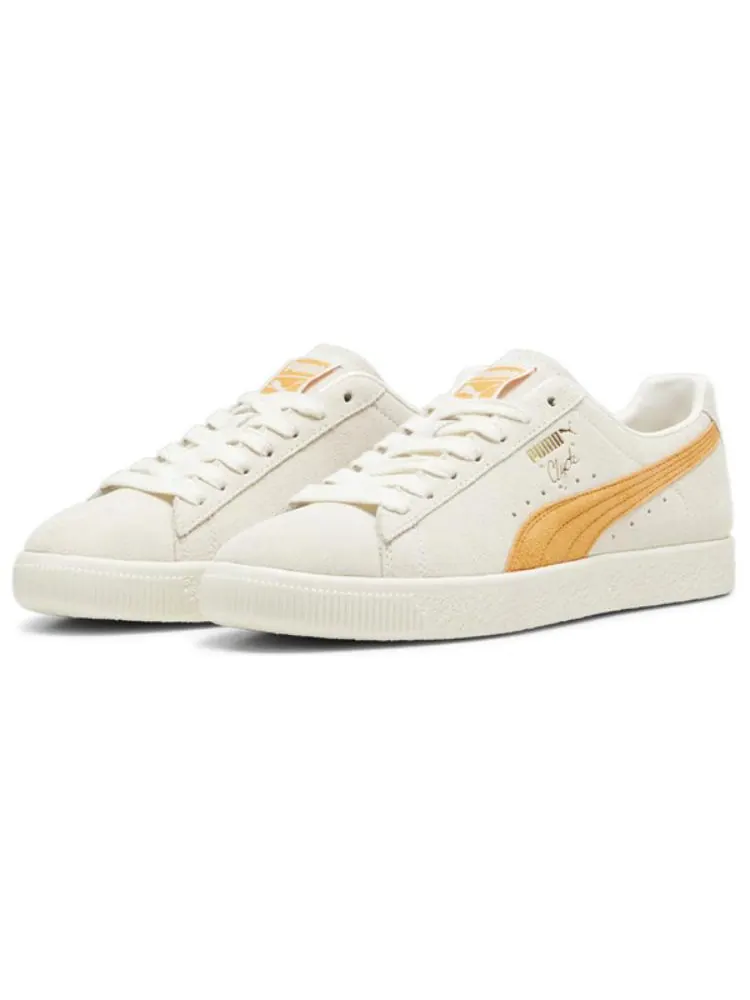 Кроссовки PUMA Clyde OG 'Ivory Clementine' — изображение 3 из 5, бежевый
