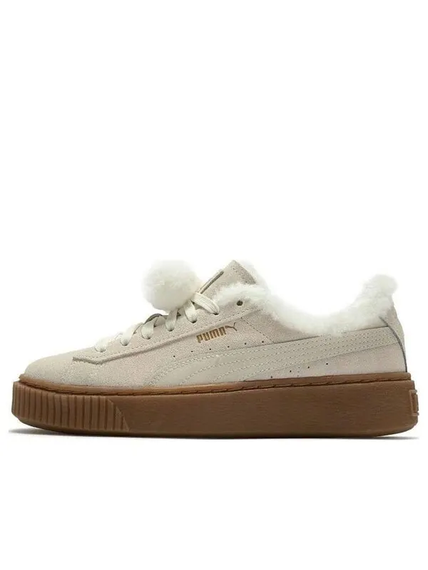 Кроссовки suede platfprm Puma — изображение 1 из 4, бежевый