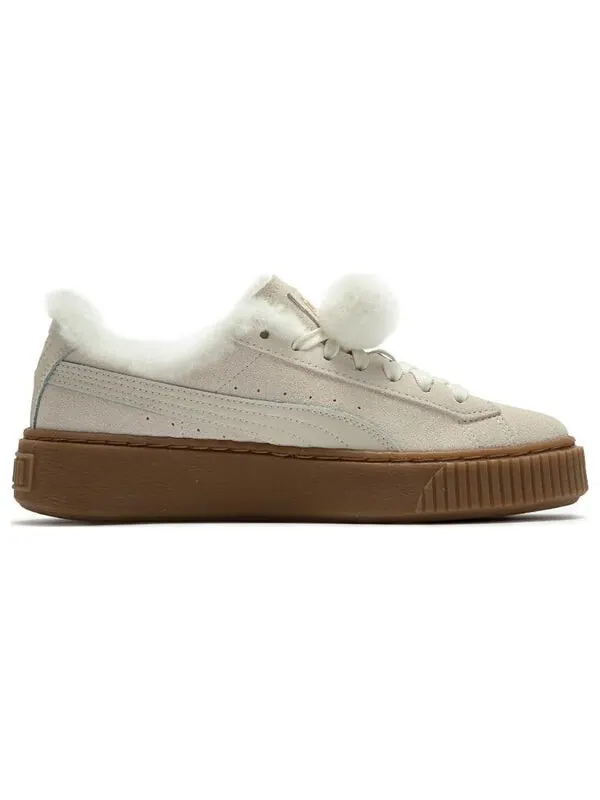 Кроссовки suede platfprm Puma — изображение 2 из 4, бежевый