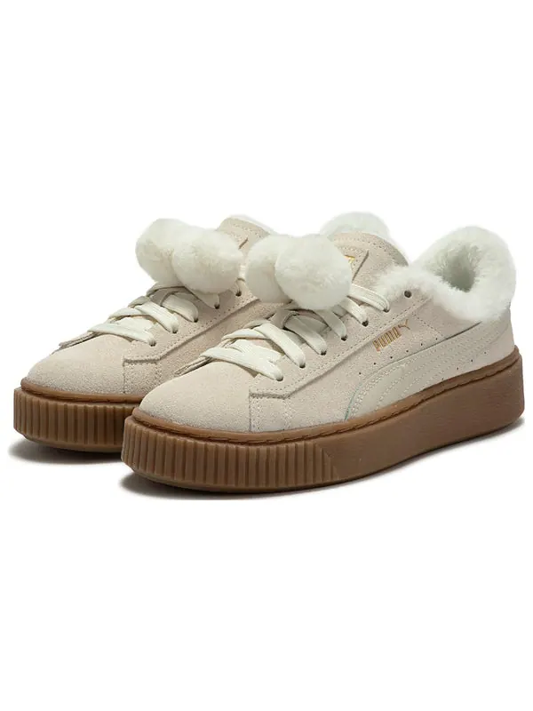 Кроссовки suede platfprm Puma — изображение 3 из 4, бежевый