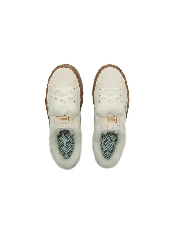 Кроссовки suede platfprm Puma — изображение 4 из 4, бежевый