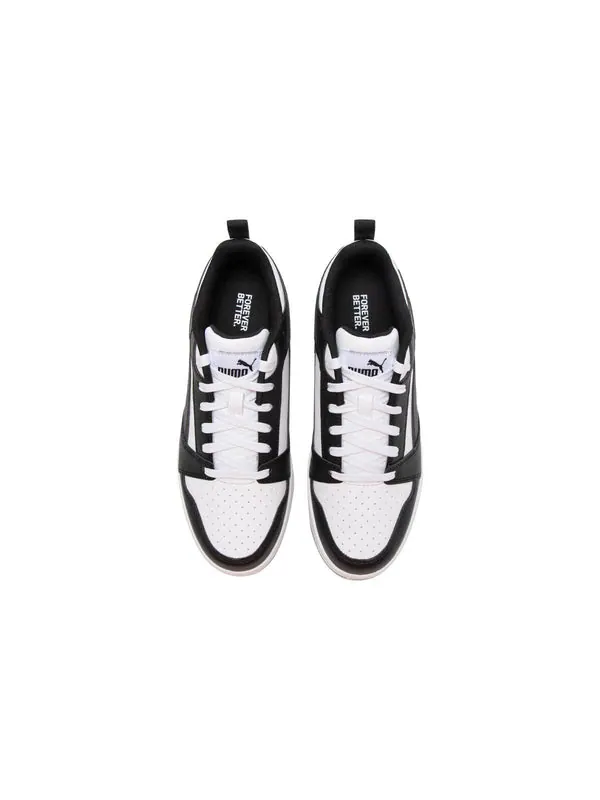 Кроссовки rebound v6 low 'black white' Puma — изображение 3 из 4, белый/черный/белый