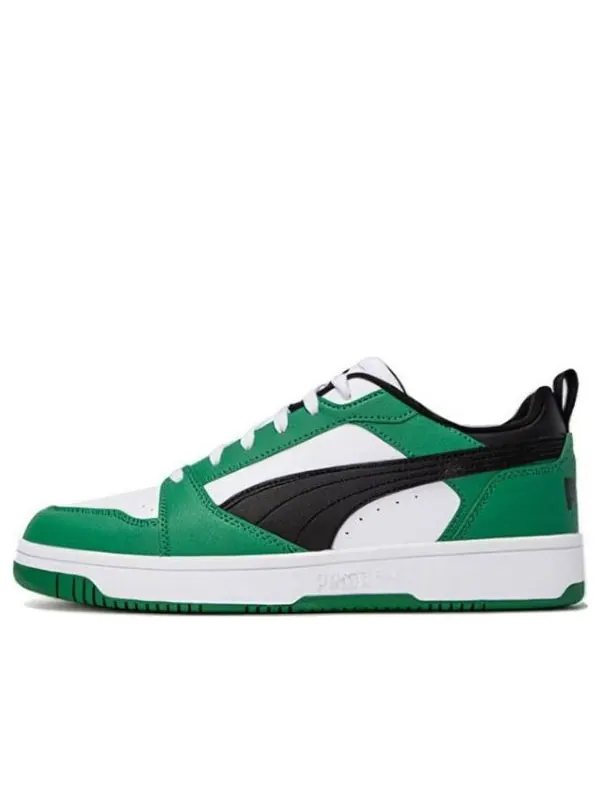 Кроссовки rebound v6 low 'archive green black' Puma — изображение 1 из 4, белый/черный/зеленый