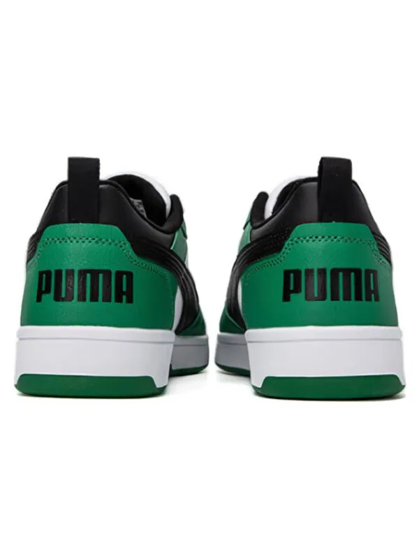Кроссовки rebound v6 low 'archive green black' Puma — изображение 3 из 4, белый/черный/зеленый