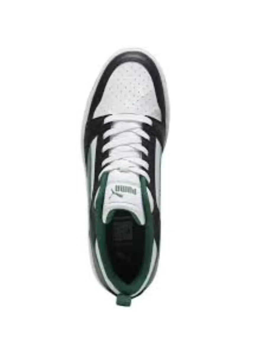 Кроссовки PUMA Rebound V6 Low 'White Black Green' — изображение 3 из 3, белый