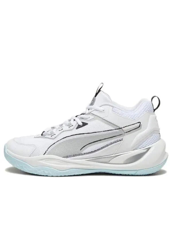 Кроссовки playmaker 'white grey mint' Puma — изображение 1 из 4, белый/серый