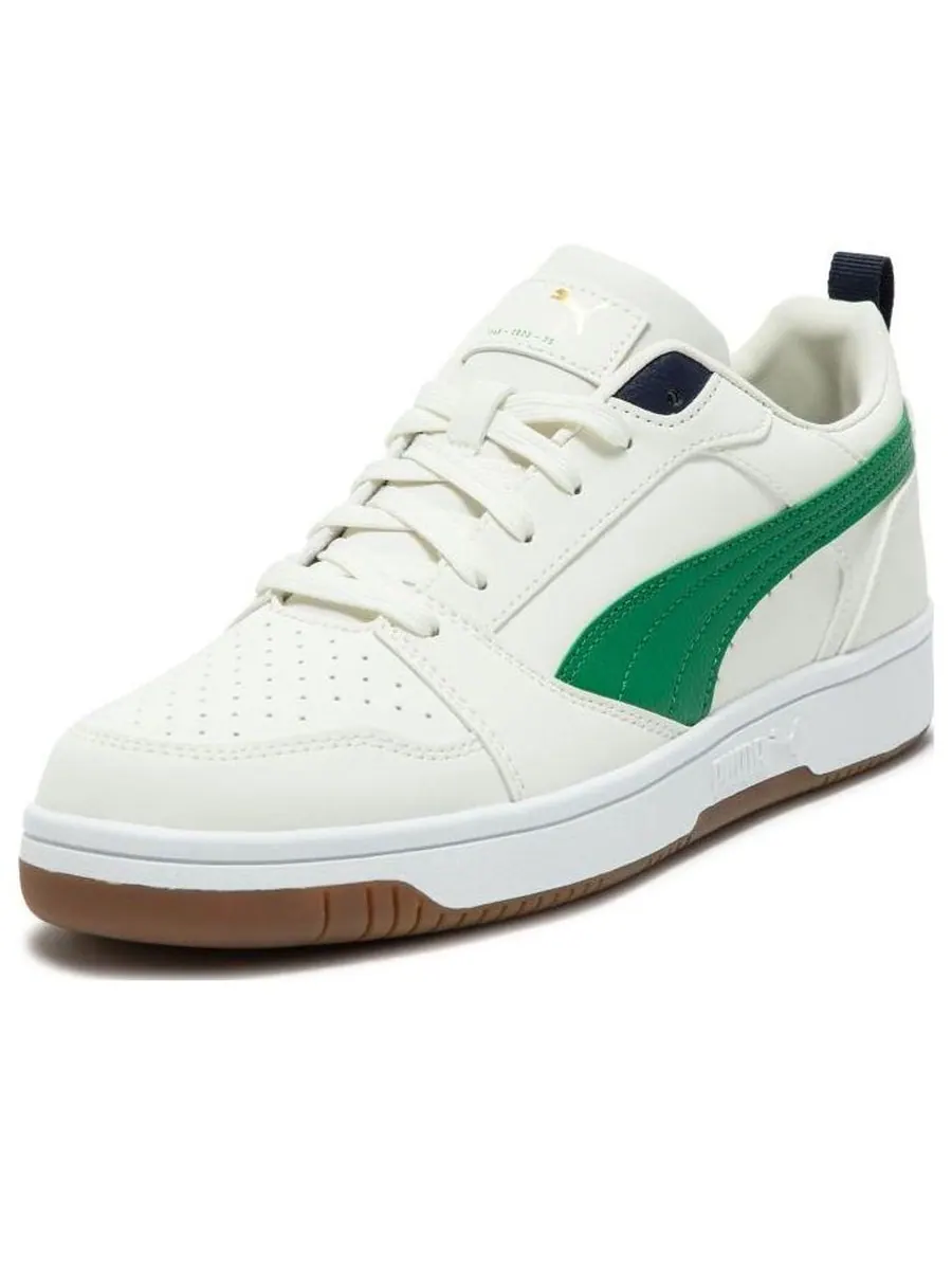 Кроссовки PUMA Rebound V6 Low 75 Years 'White Green' — изображение 2 из 5, белый