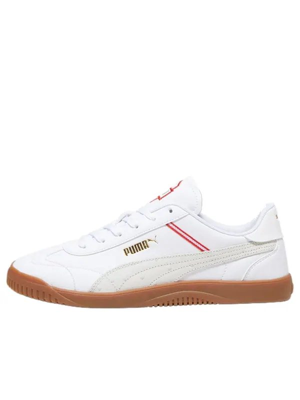Кроссовки club 5v5 retro 'white brown red' Puma — изображение 1 из 4, белый/коричневый/красный