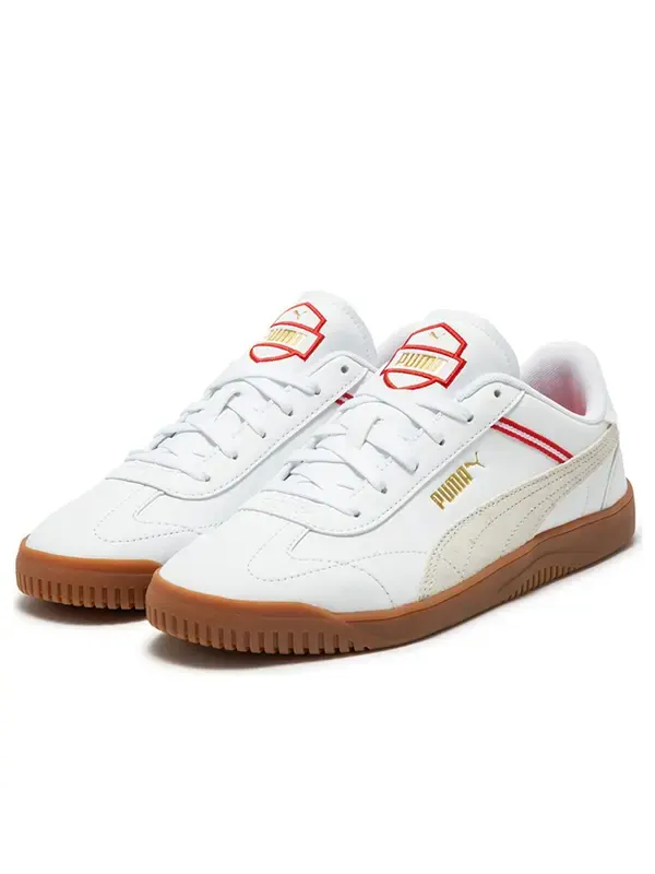 Кроссовки club 5v5 retro 'white brown red' Puma — изображение 2 из 4, белый/коричневый/красный