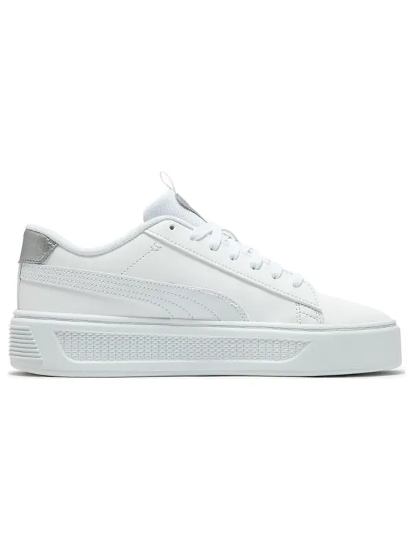 Кроссовки smashplatform v3 pop up metallics 'white' Puma — изображение 2 из 4, белый