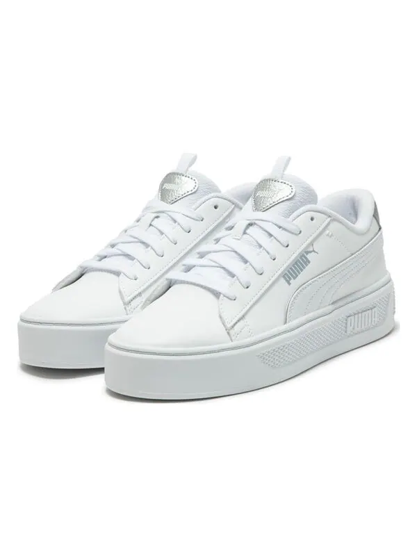 Кроссовки smashplatform v3 pop up metallics 'white' Puma — изображение 3 из 4, белый