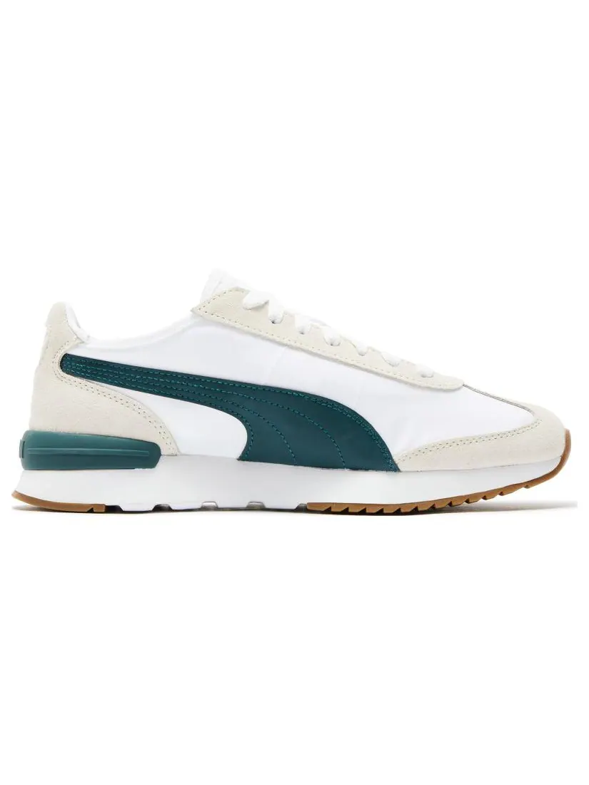 Кроссовки PUMA R78 Wind Nylon 'White Green' — изображение 2 из 6, белый