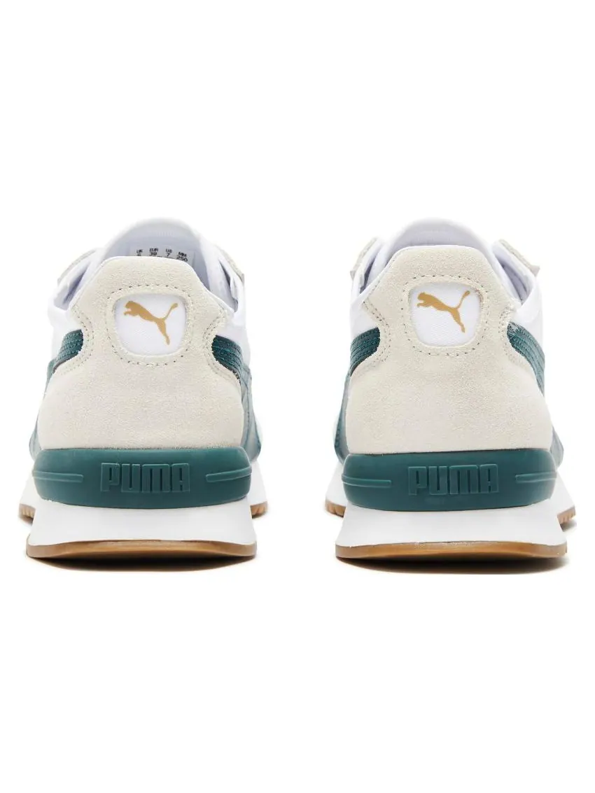 Кроссовки PUMA R78 Wind Nylon 'White Green' — изображение 5 из 6, белый