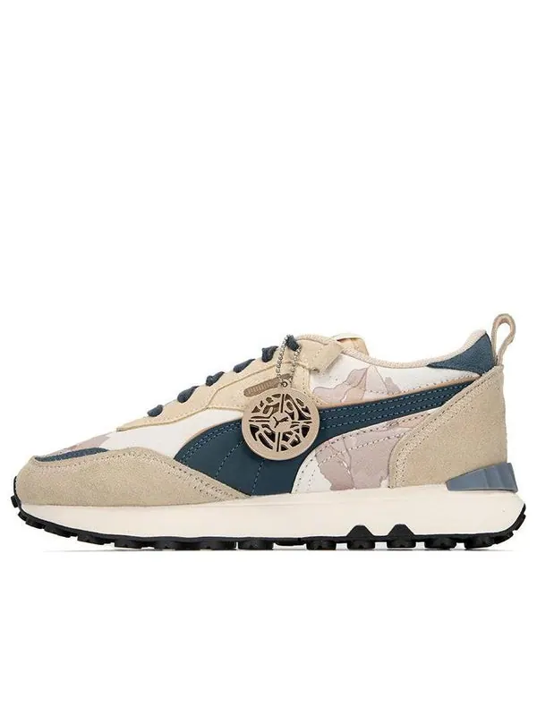 Кроссовки rider fv 'cny papermaking' Puma — изображение 1 из 4, хаки/зеленый/бежевый
