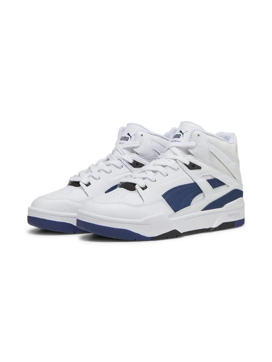 Кроссовки PUMA Slipstream High Cracked Leather 'White Navy' — изображение 3 из 5, белый