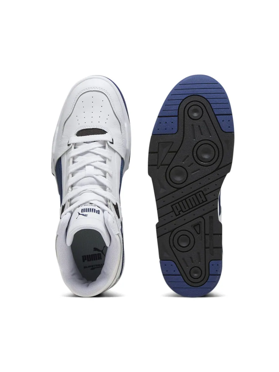 Кроссовки PUMA Slipstream High Cracked Leather 'White Navy' — изображение 4 из 5, белый
