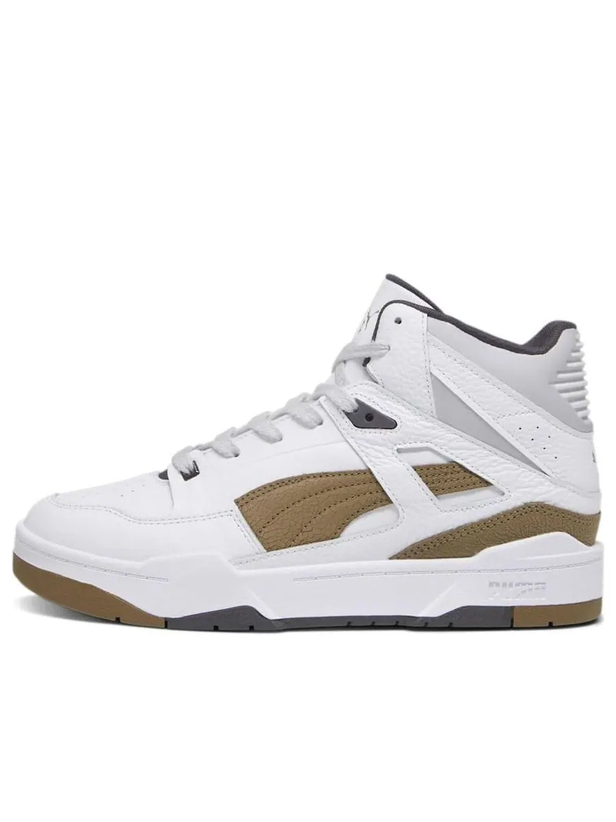 Кроссовки PUMA Slipstream High Cracked Leather 'White Chocolate Chip' — изображение 1 из 5, белый