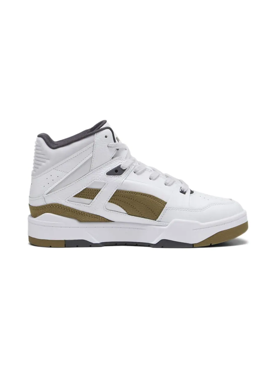 Кроссовки PUMA Slipstream High Cracked Leather 'White Chocolate Chip' — изображение 2 из 5, белый