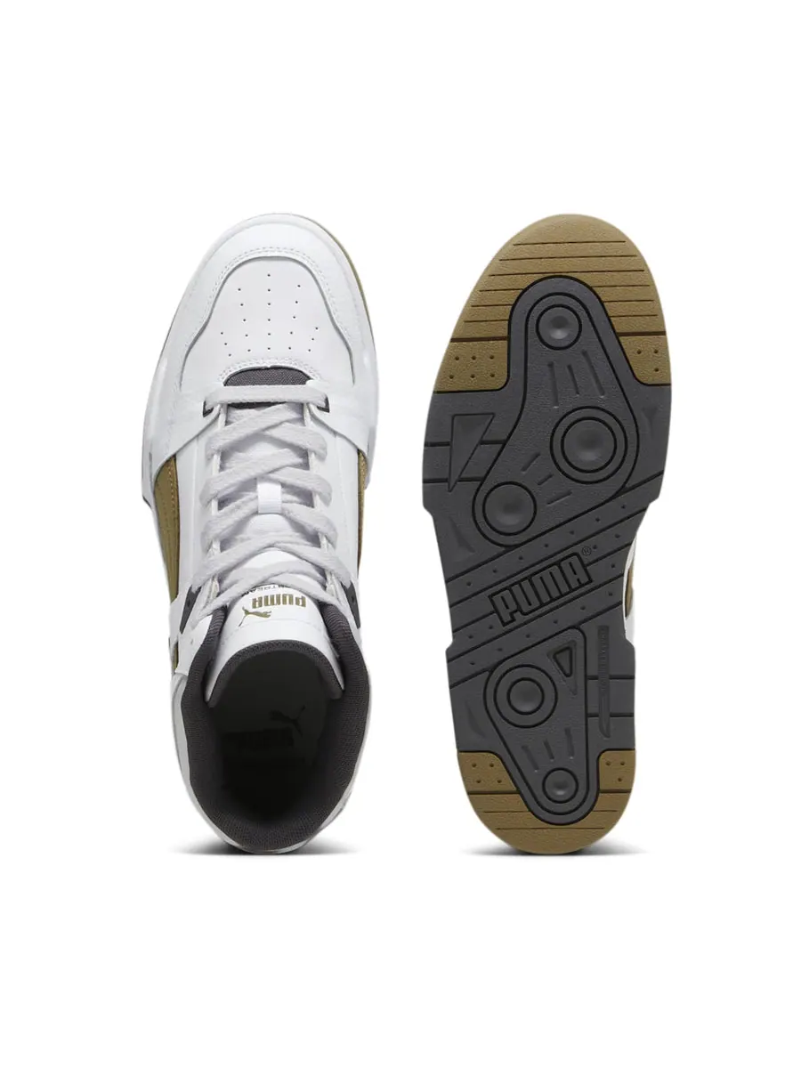 Кроссовки PUMA Slipstream High Cracked Leather 'White Chocolate Chip' — изображение 4 из 5, белый