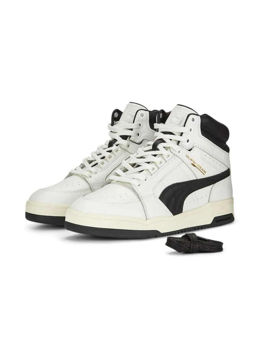 Кроссовки PUMA Slipstream Mid 75-Year Edition PRM Sneakers 'White Black' — изображение 3 из 6, белый