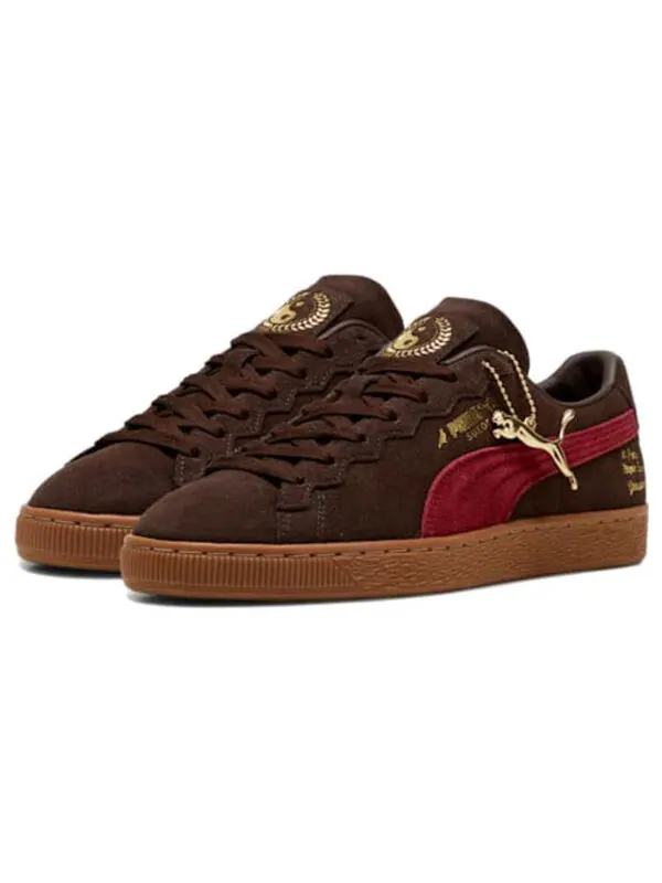 Кроссовки suede x staple 'gidra - dark chocolate' Puma — изображение 3 из 4, желтый