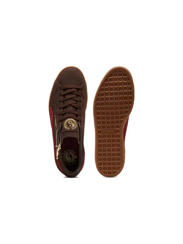 Кроссовки suede x staple 'gidra - dark chocolate' Puma — изображение 4 из 4, желтый