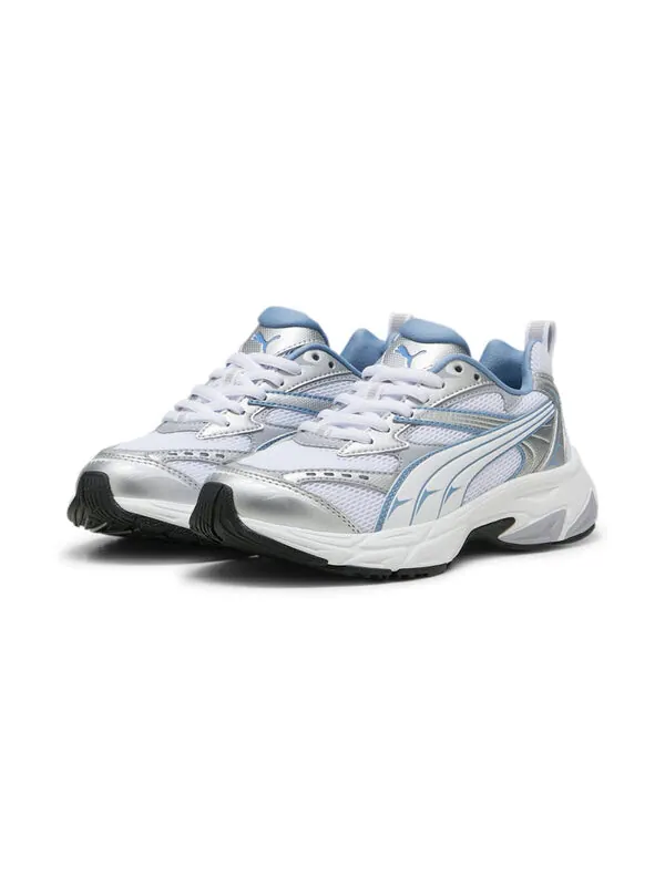 Кроссовки morphic 'silver zen blue' Puma — изображение 3 из 4, белый/синий/серебристый