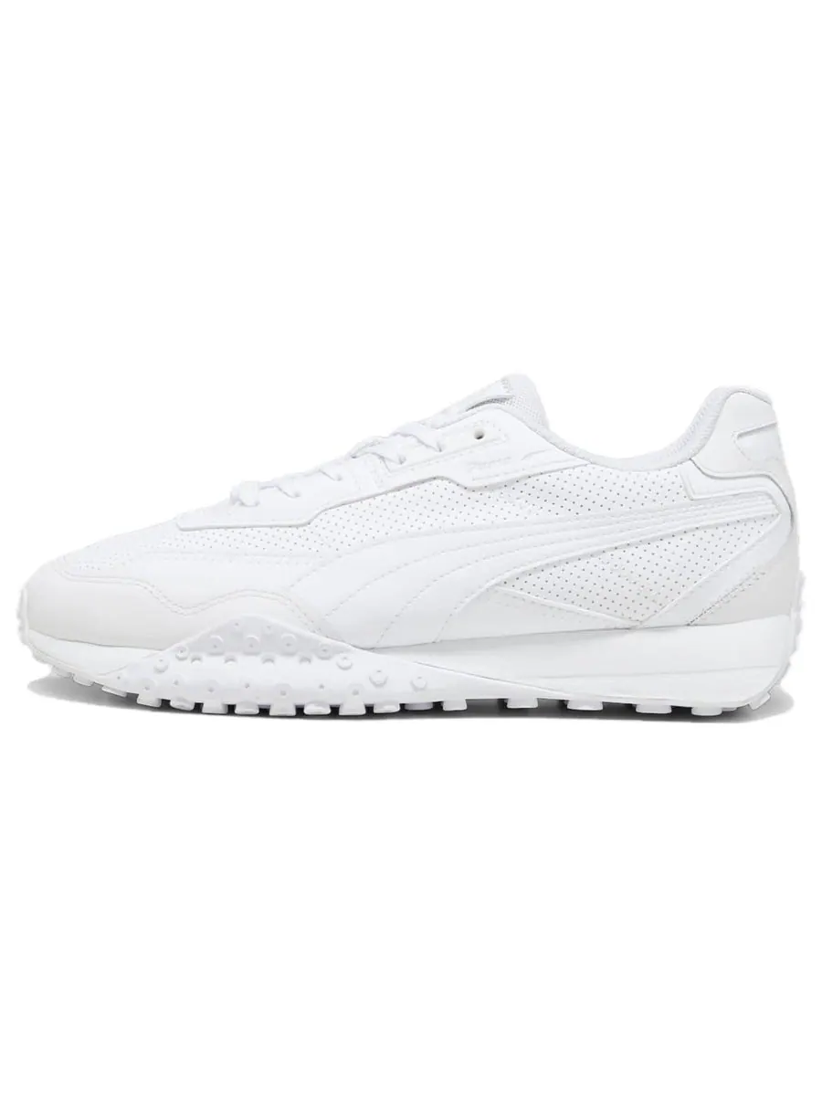 Кроссовки PUMA Blktop Rider Leather 'White Glacial Gray' — изображение 2 из 5, белый