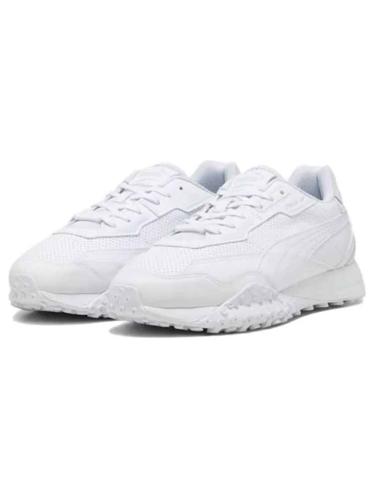 Кроссовки PUMA Blktop Rider Leather 'White Glacial Gray' — изображение 4 из 5, белый