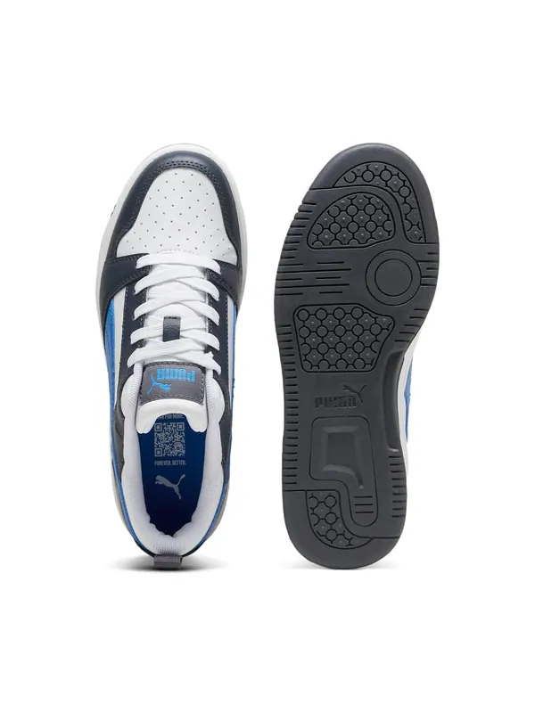 Кроссовки rebound v6 low 'hyperlink blue galactic grey' Puma — изображение 4 из 4, белый/синий/серый
