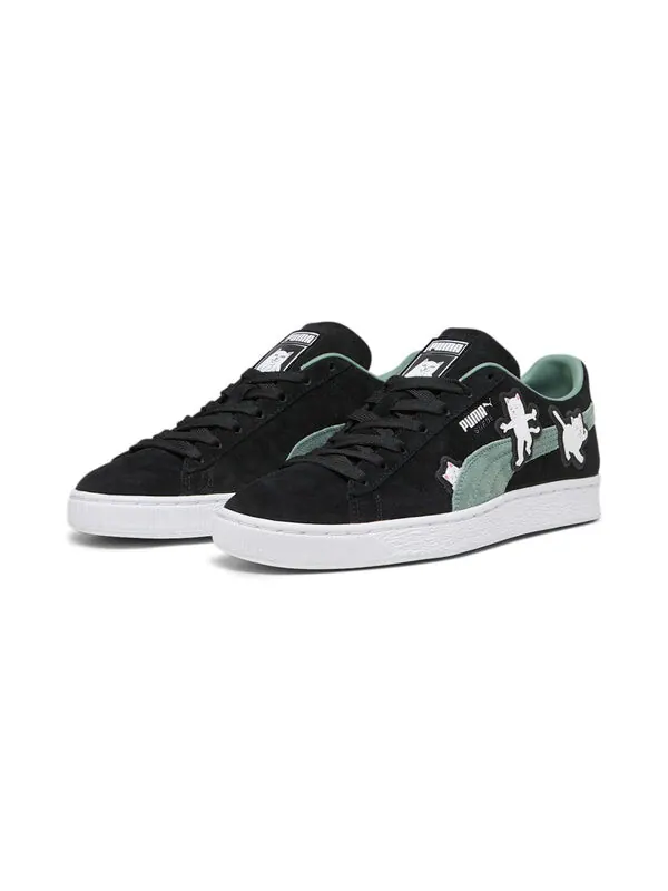 Кроссовки suede x ripndip 'lord nermal - black eucalyptus' Puma — изображение 3 из 4, черный