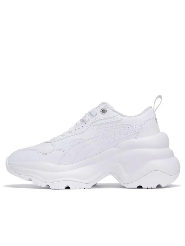 Кроссовки cilia wedge 'white' Puma — изображение 1 из 4, белый/белый/серебристый