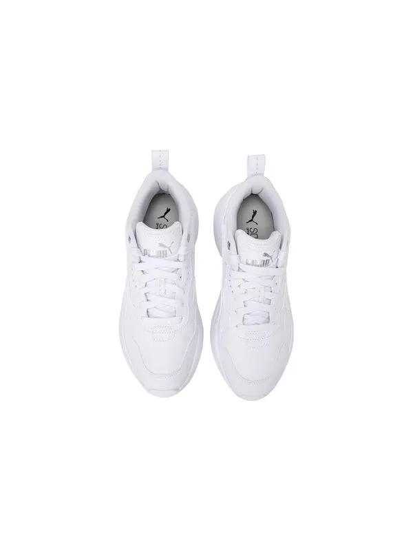 Кроссовки cilia wedge 'white' Puma — изображение 2 из 4, белый/белый/серебристый