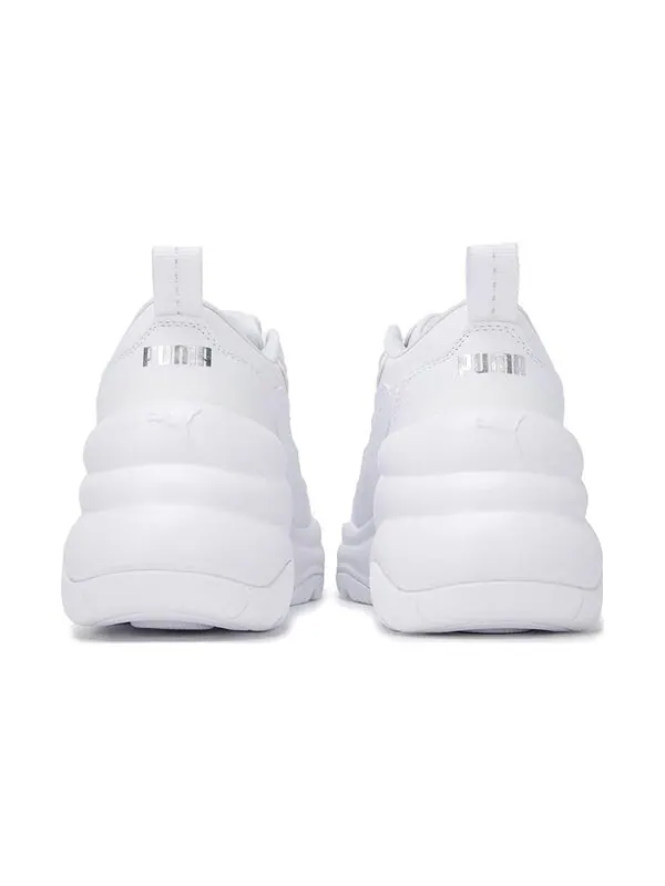 Кроссовки cilia wedge 'white' Puma — изображение 3 из 4, белый/белый/серебристый