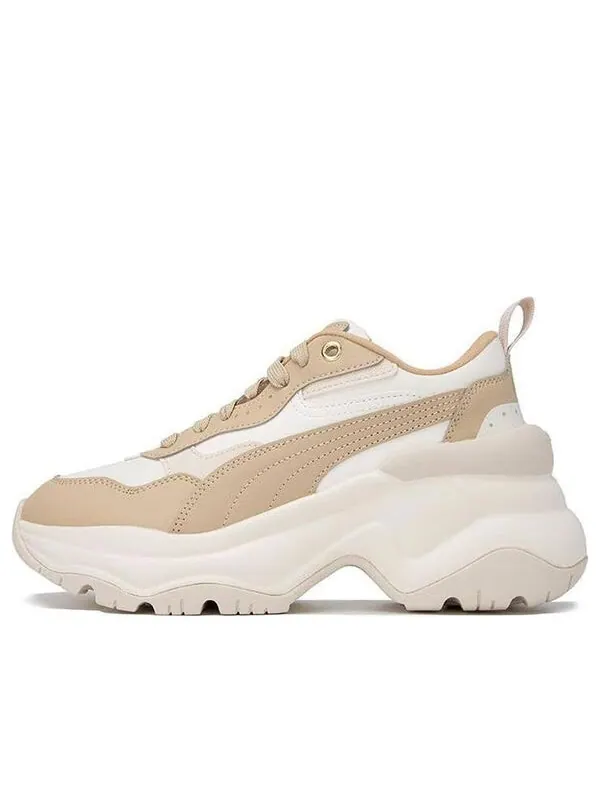 Кроссовки cilia wedge 'warm white toasted almond' Puma — изображение 1 из 4, белый--золотистый