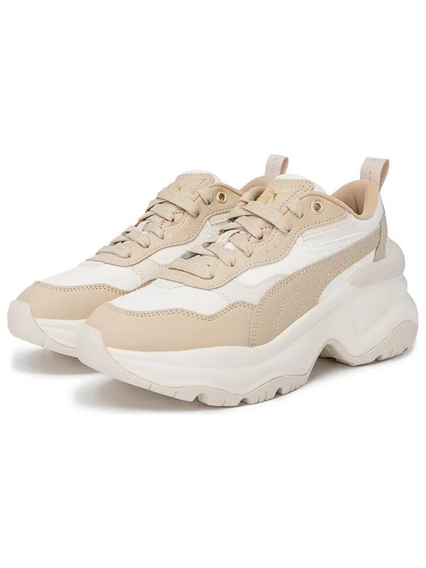 Кроссовки cilia wedge 'warm white toasted almond' Puma — изображение 3 из 4, белый--золотистый