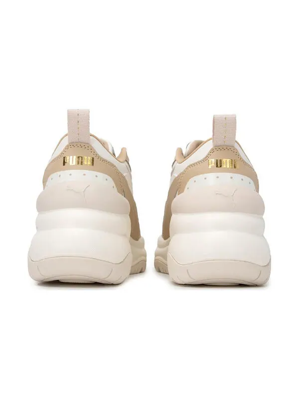Кроссовки cilia wedge 'warm white toasted almond' Puma — изображение 4 из 4, белый--золотистый