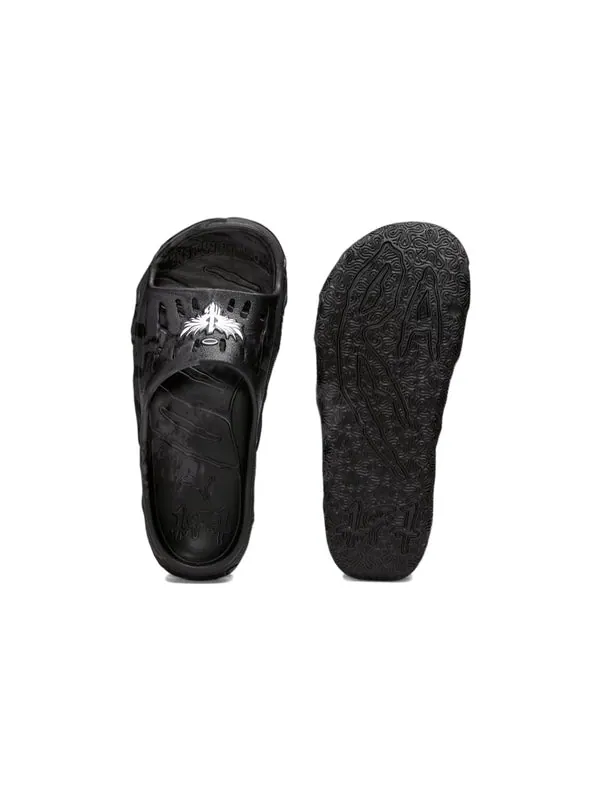 Тапочки mb.03 slide 'dark coal' Puma — изображение 3 из 3, черный/серый/темный