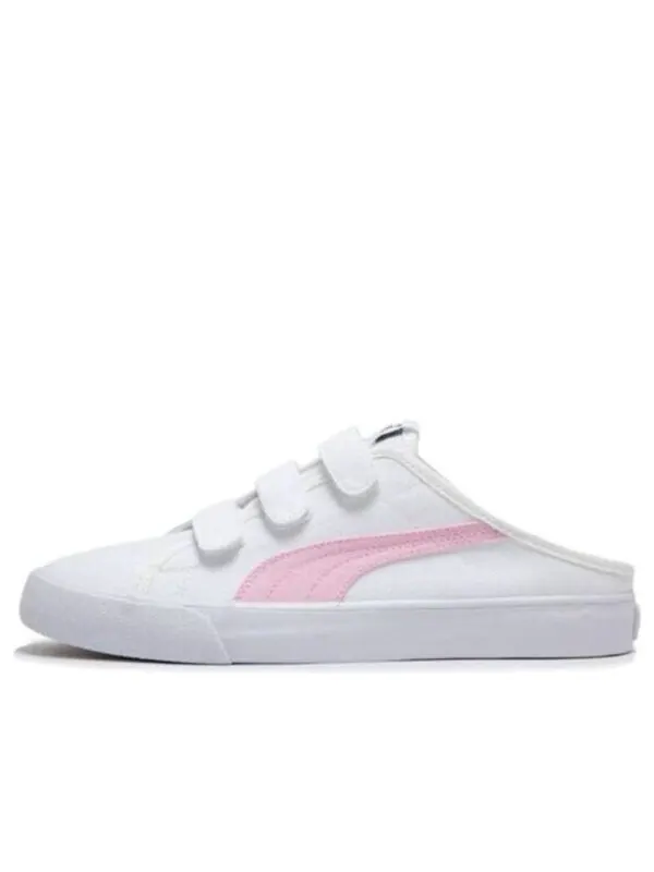 Кроссовки bari mule velcro 'white pink' Puma — изображение 1 из 4, белый/розовый