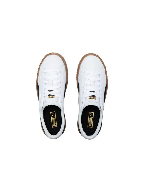 Кроссовки basket platform l 'white' Puma — изображение 4 из 4, белый