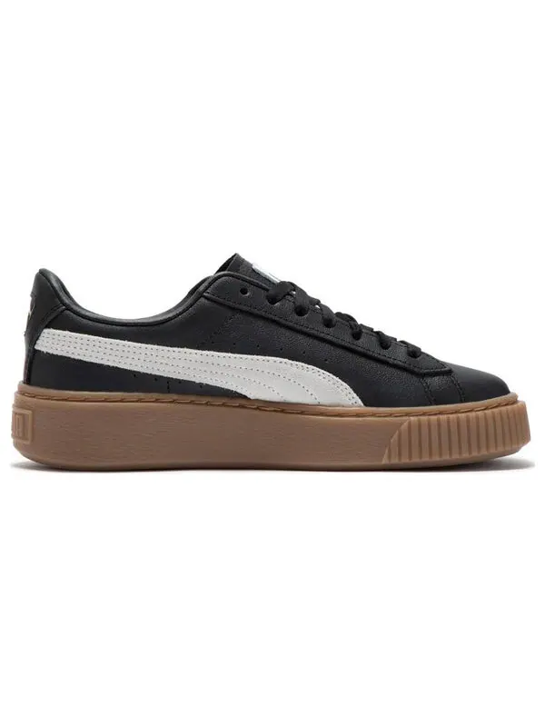 Кроссовки basket platform l 'black' Puma — изображение 2 из 4, черный