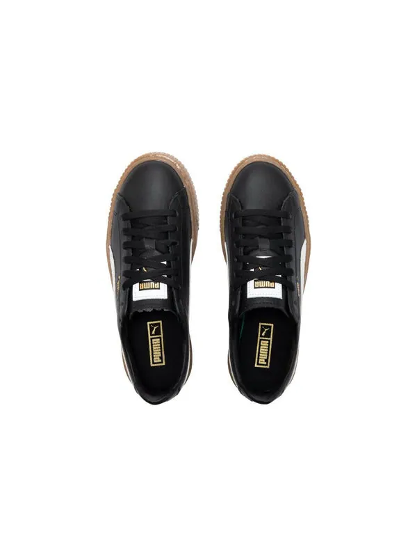 Кроссовки basket platform l 'black' Puma — изображение 4 из 4, черный