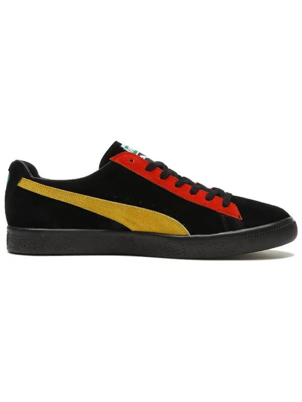 Кроссовки clyde mij rc gs 'black green' Puma — изображение 2 из 4, черный/зеленый