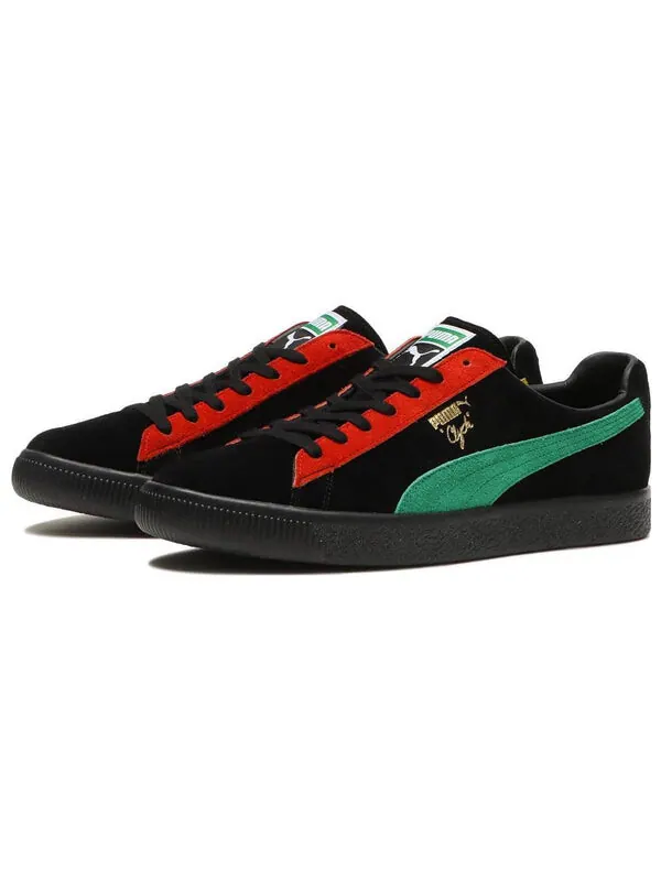 Кроссовки clyde mij rc gs 'black green' Puma — изображение 3 из 4, черный/зеленый